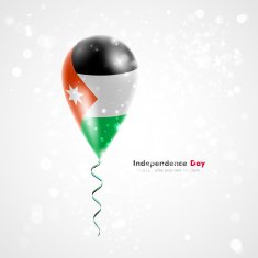 Flag of Jordan on balloon N2