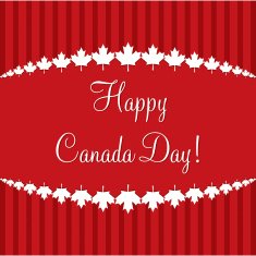 Happy Canada Day card in vector format N32