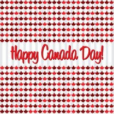 Happy Canada Day card in vector format N33