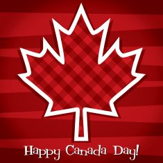 Happy Canada Day card in vector format N34