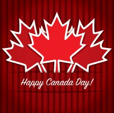 Happy Canada Day card in vector format N35