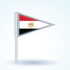 Flag of Egypt vector illustration N10