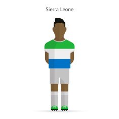 Sierra Leone football player Soccer uniform