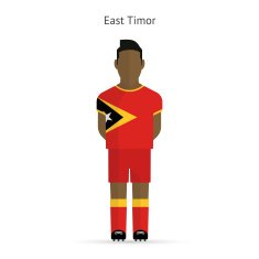 East Timor football player Soccer uniform