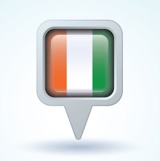 Flag of cote d ivoire vector illustration N10