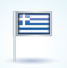 Flag of Greek vector illustration N7