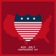 abstract independence day background with special objects N7