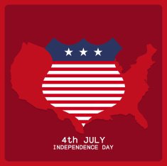 abstract independence day background with special objects N8