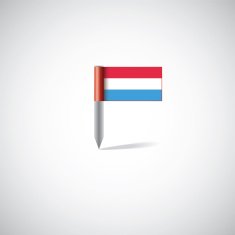 Luxembourg flag pin