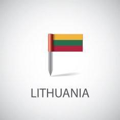 lithuania flag pin N2