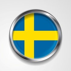 Swedish metal button flag free image download