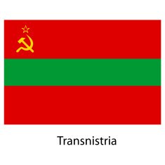 Flag of the country transnistria Vector illustration