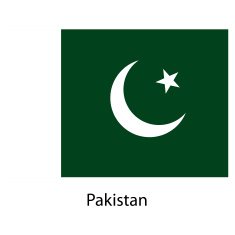 Flag of the country pakistan Vector illustration