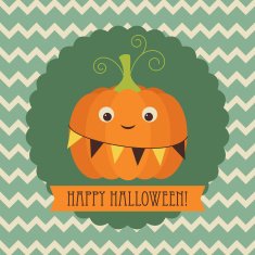 Happy Halloween greeting card N9