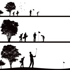 Golf Silhouettes N2