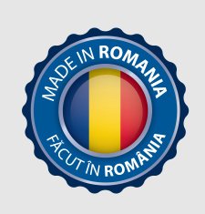Made in Romania Seal Romanian Flag (Vector Art) N4