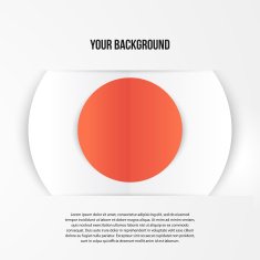Vector abstract circles template Object web N30