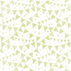 Green Textile Party Bunting Seamless Pattern Background