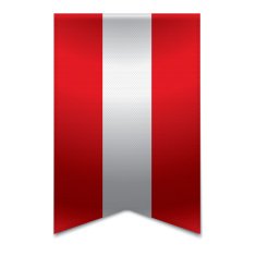 Ribbon banner - austrian flag