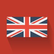 Flat flag of the UK