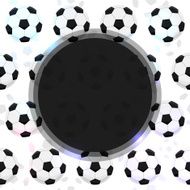 Cover with a soccer ball