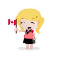 Little Girl - Flags Canada N2
