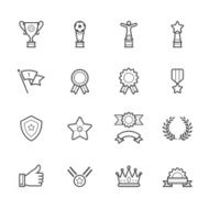 trophy prize awards icons