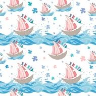 Sea seamless pattern N20