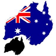 Australia Map Flag N8