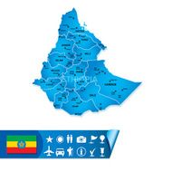 Ethiopia vector map