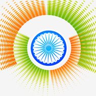 creative halftone indian background