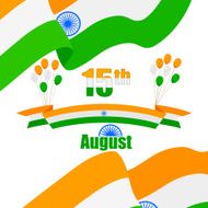 Indian Tricolor balloon and flag of India