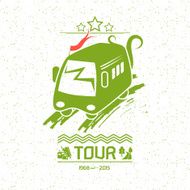 Illustration bus travel