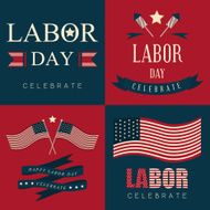 Labor day icon and background