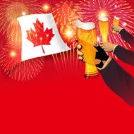Canada Day background Cheers
