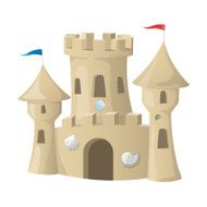 Sand Castle Vector illustration