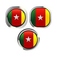 Cameroon flag button N2