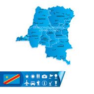 Democratic Republic Of The Congo map