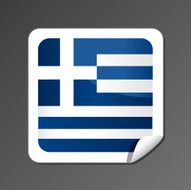 Greek flag button N2