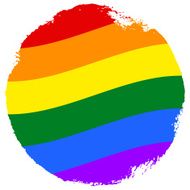Gay and LGBT rainbow flag Handmade Textured N15