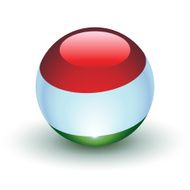 Hungarian Flag Sphere
