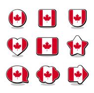 CANADA FLAG ICON SET