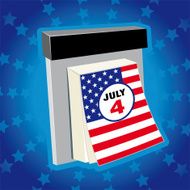 4th of july calendar N2
