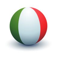 Italy Flag Sphere Vector