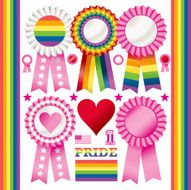 Rainbow Rosette