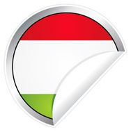 Hungarian Flag Sticker