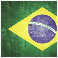 Grunge Brazil Flag N4