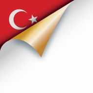 Corner page turn - Turkish flag