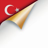 Corner page turn - Turkish flag N2