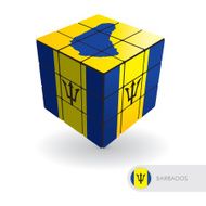 Barbados puzzle vector illustration